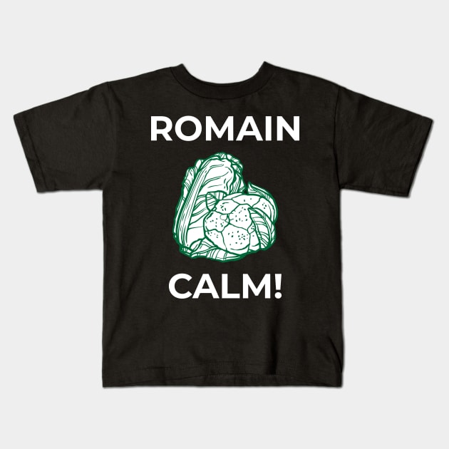 CHEF GIFT: Romaine Calm Kids T-Shirt by woormle